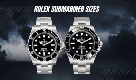 how big is rolex submariner|rolex submariner size chart.